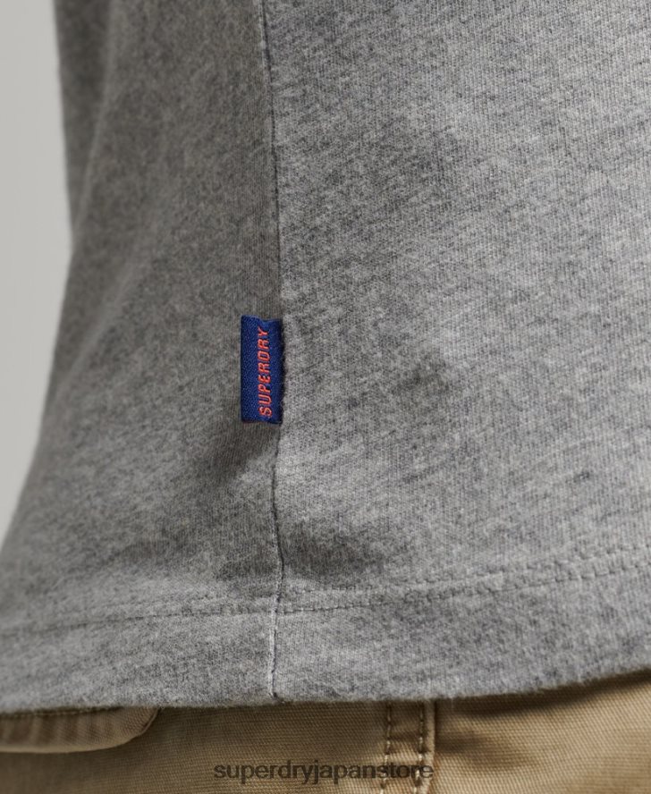 オーガニックコットン エッセンシャルロゴ ベースボール Tシャツ 男性 Superdry 衣類 海軍 2J62PZ4868