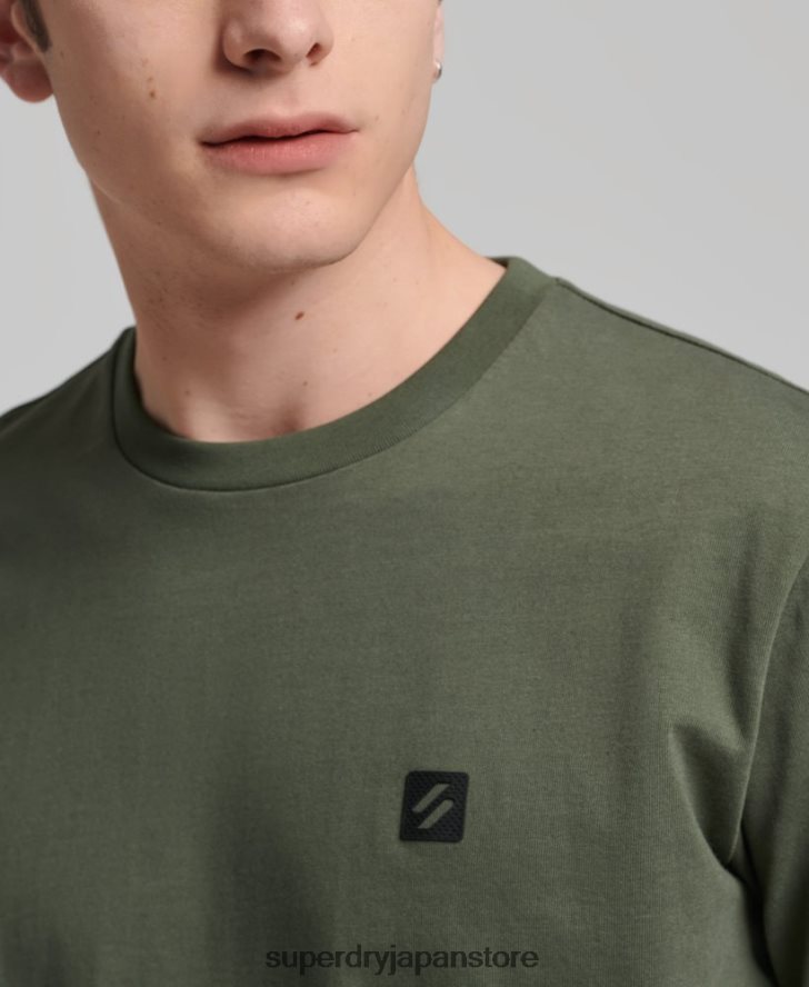 テックルーズTシャツ 男性 Superdry 衣類 カーキ 2J62PZ4881