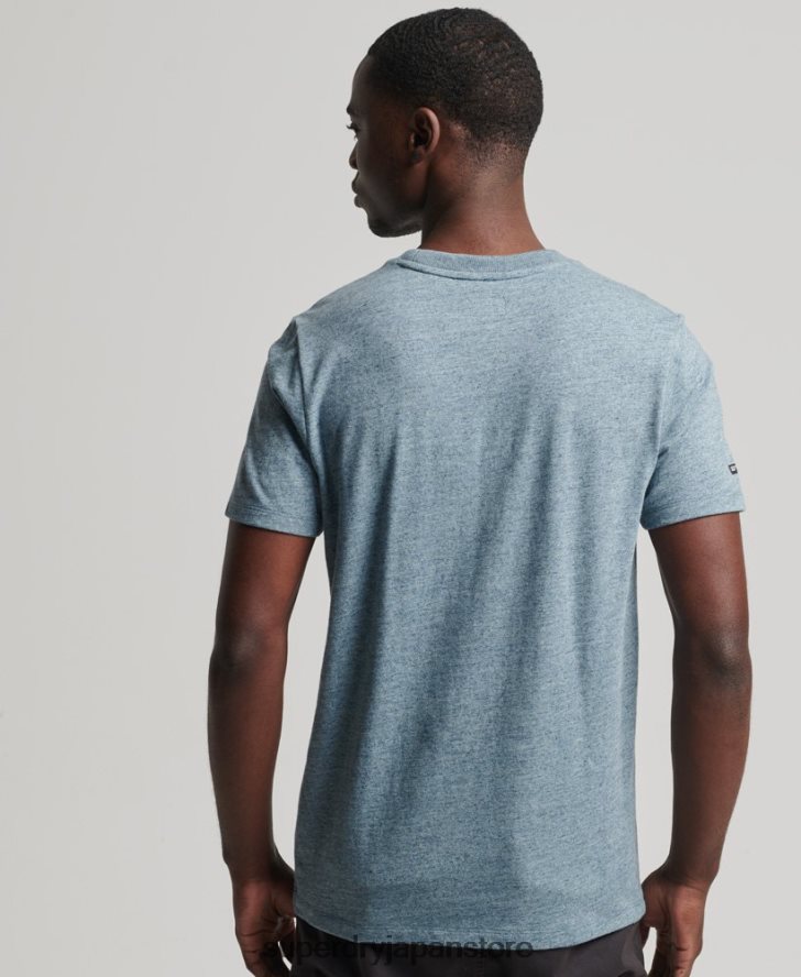 会場トーナルロゴTシャツ 男性 Superdry 衣類 青 2J62PZ4893