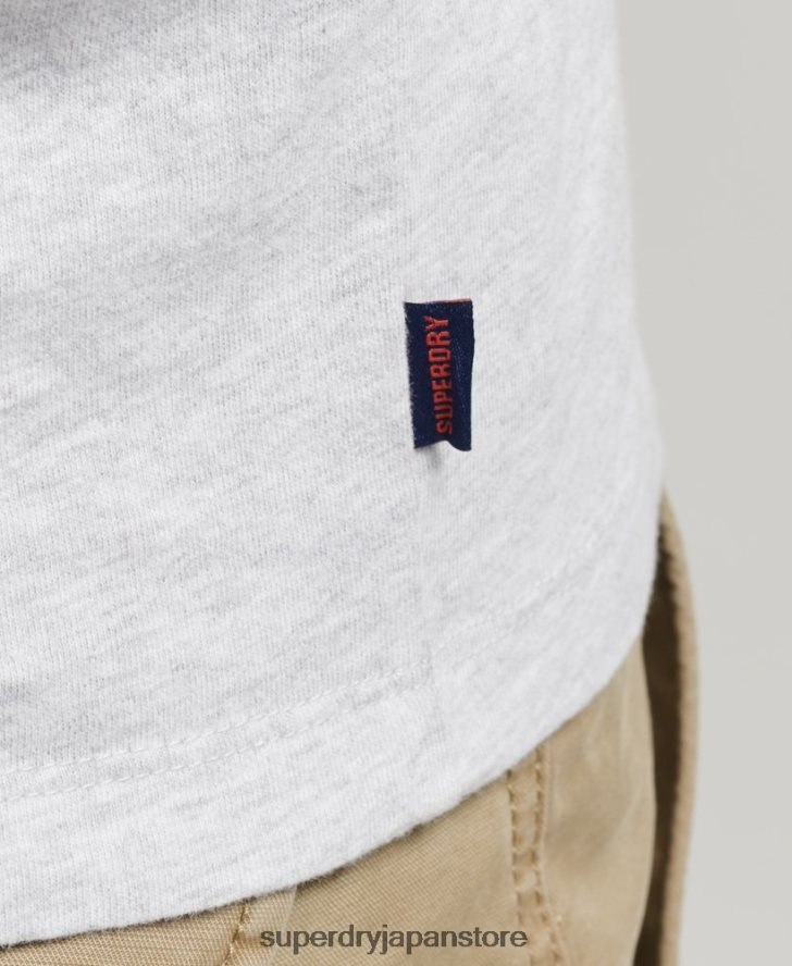 オーガニックコットン エッセンシャルロゴ ベースボール Tシャツ 男性 Superdry 衣類 緑 2J62PZ4903