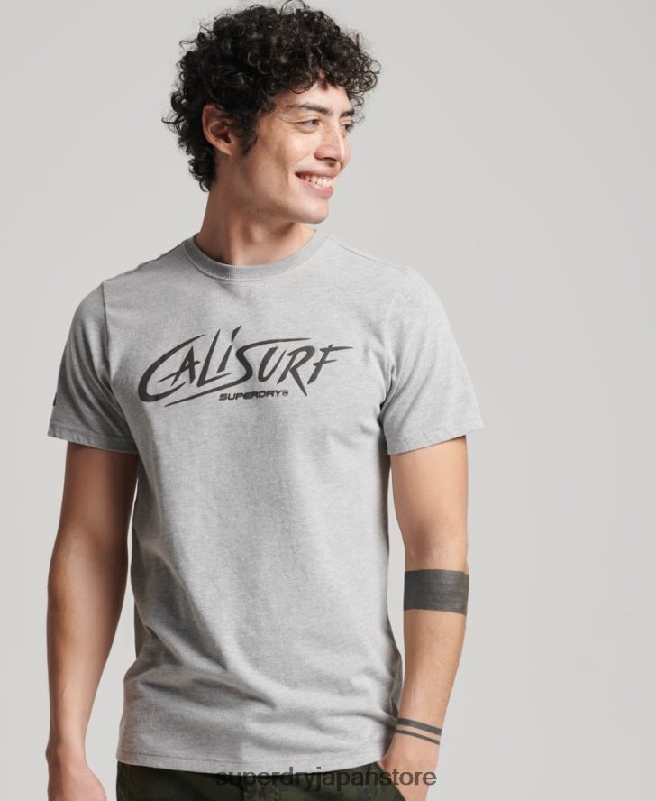 ヴィンテージカリTシャツ 男性 Superdry 衣類 グレー 2J62PZ4909