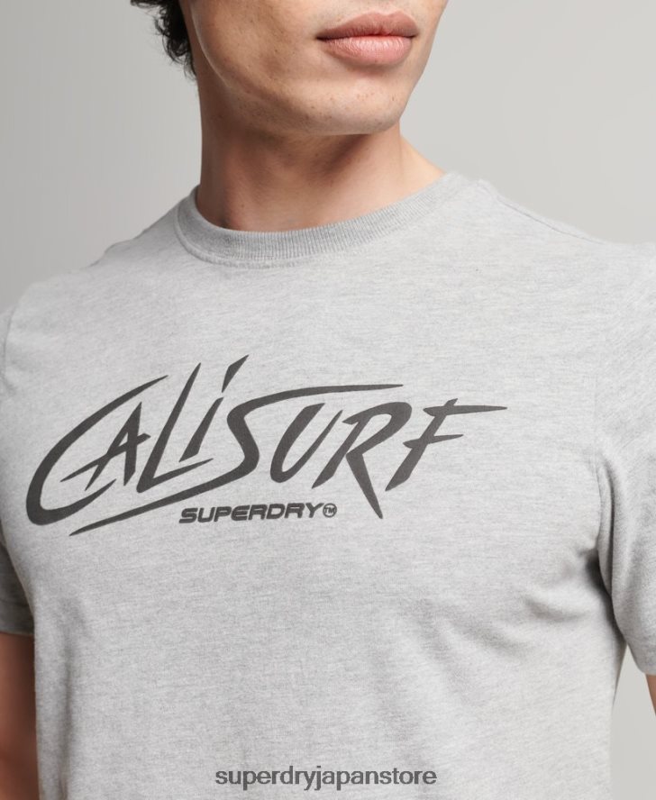 ヴィンテージカリTシャツ 男性 Superdry 衣類 グレー 2J62PZ4909