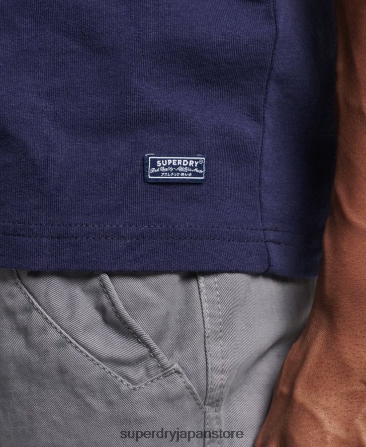 私の世代のヴィンテージ T シャツ 男性 Superdry 衣類 海軍 2J62PZ4914