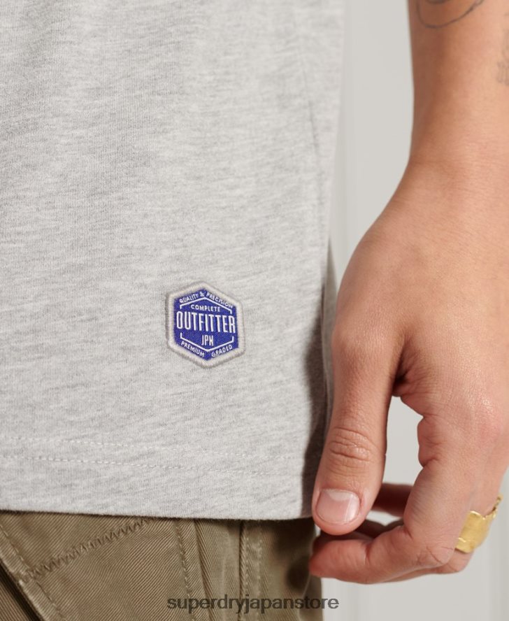 マウンテン リラックスフィット グラフィック T シャツ 男性 Superdry 衣類 グレー 2J62PZ4915