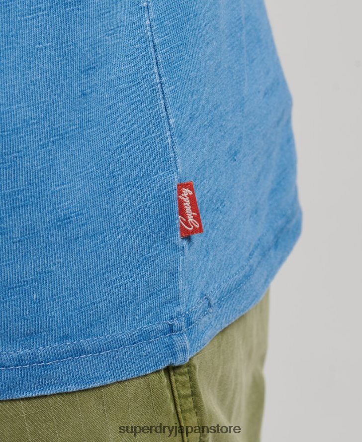ヴィンテージウォールサインTシャツ 男性 Superdry 衣類 ライトブルー 2J62PZ4921