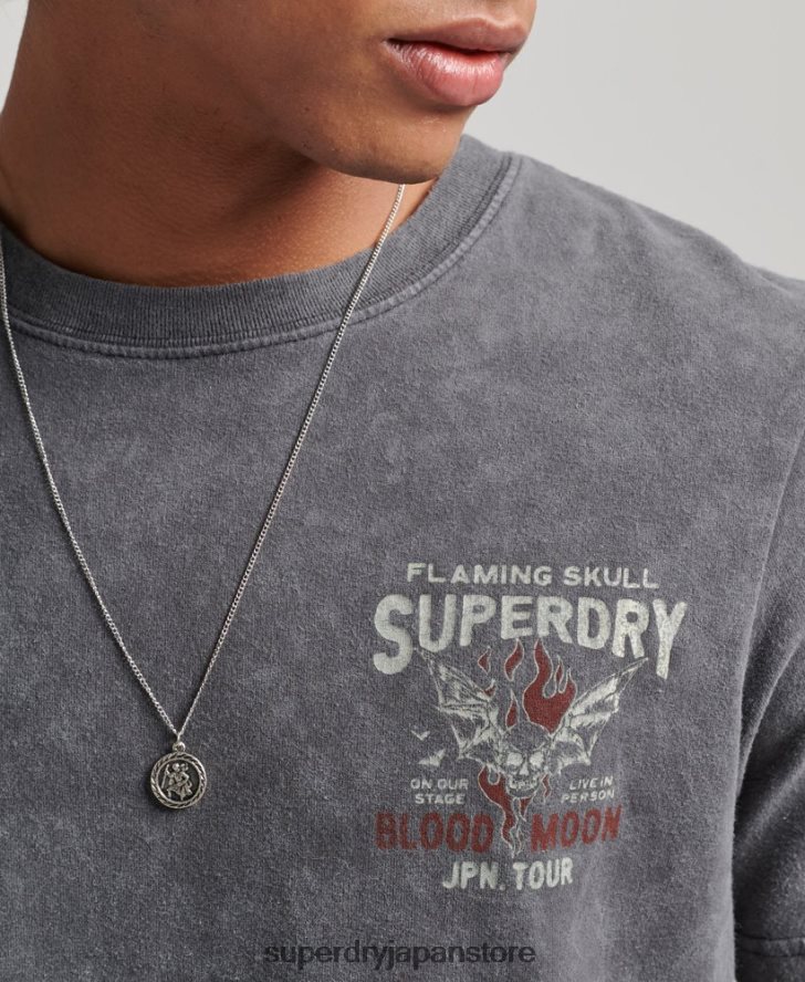 インディーズTシャツ 男性 Superdry 衣類 黒 2J62PZ4925