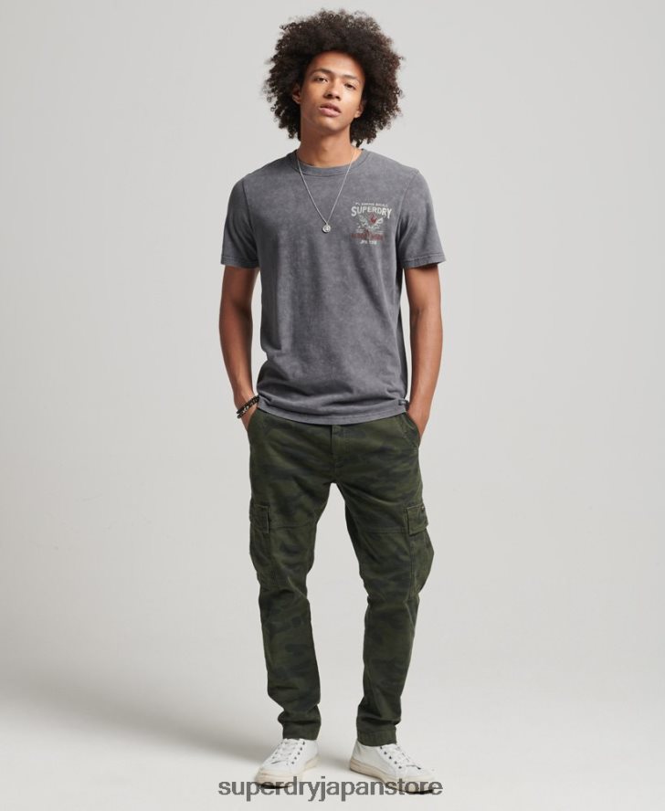 インディーズTシャツ 男性 Superdry 衣類 黒 2J62PZ4925