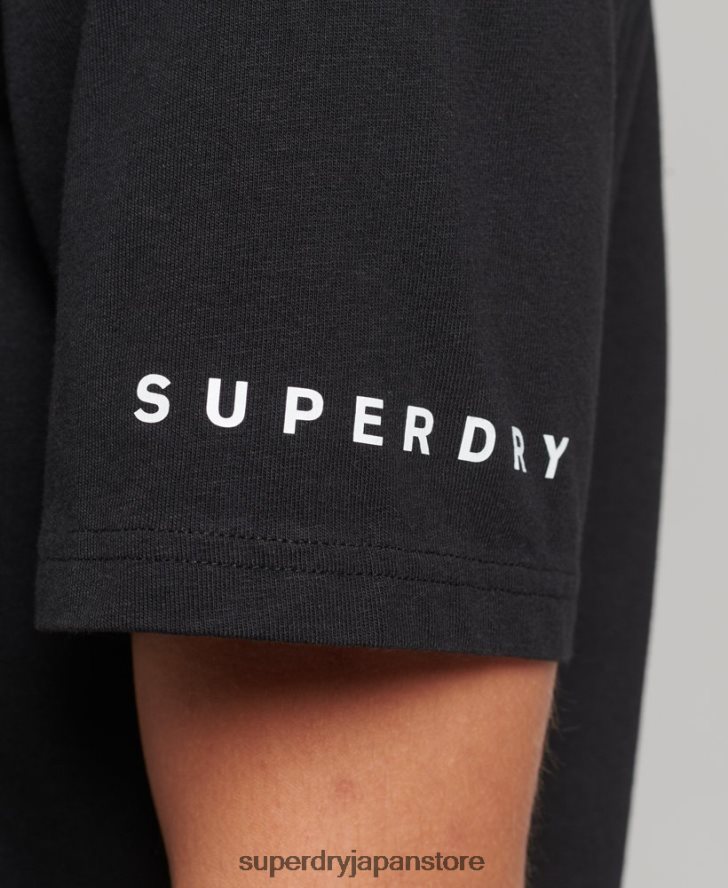 余分なルーズTシャツ 男性 Superdry 衣類 黒 2J62PZ4927
