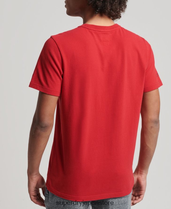 ヴィンテージアスレチックTシャツ 男性 Superdry 衣類 赤 2J62PZ4928