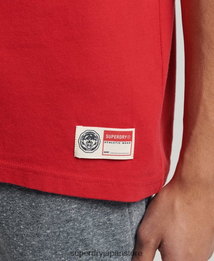 ヴィンテージアスレチックTシャツ 男性 Superdry 衣類 赤 2J62PZ4928