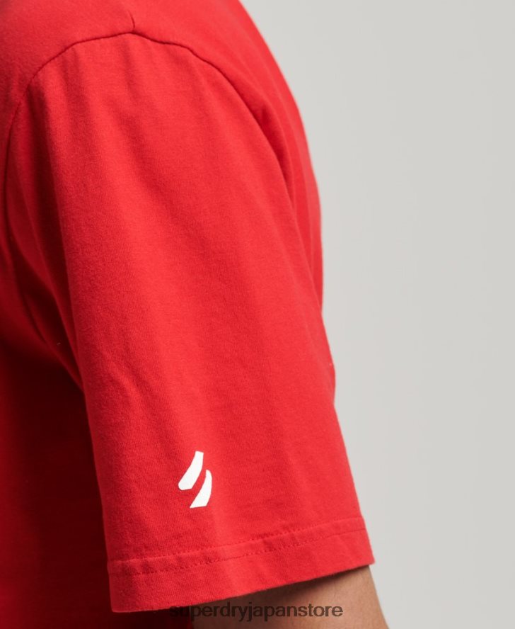 コードコアスポーツTシャツ 男性 Superdry 衣類 赤 2J62PZ4937