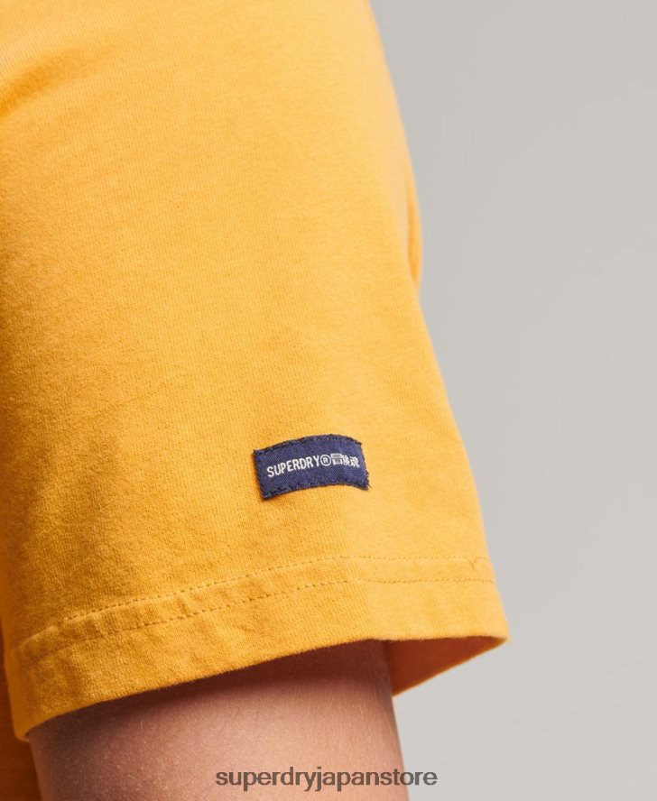 スクリプトスタイルカレッジTシャツ 男性 Superdry 衣類 黄色 2J62PZ4948