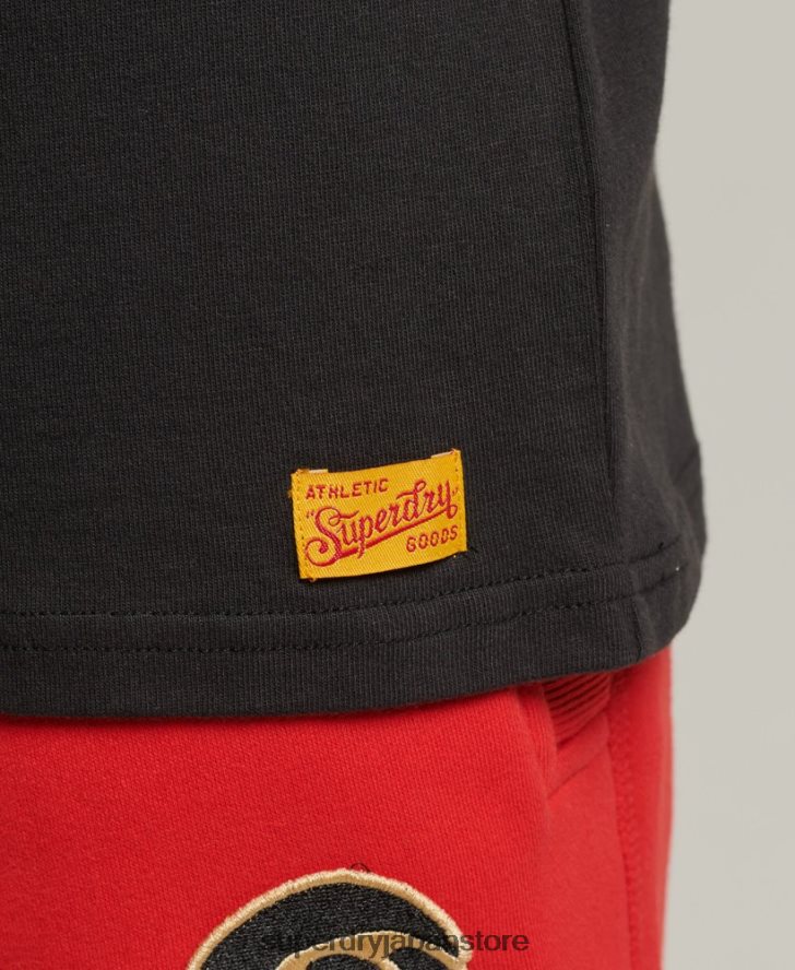 ヴィンテージカレッジTシャツ 男性 Superdry 衣類 黒 2J62PZ4950