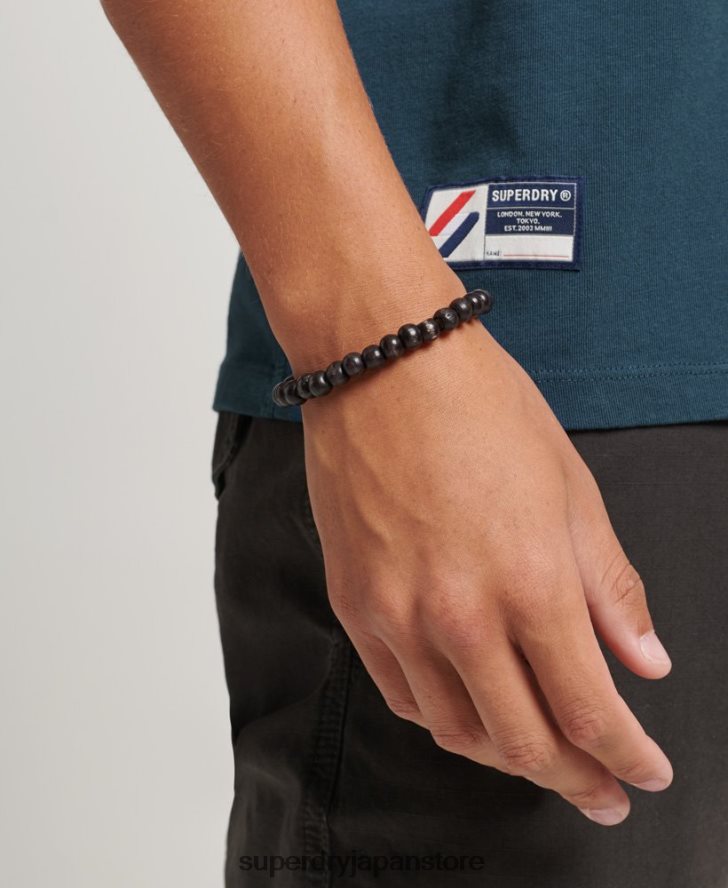 オーガニックコットン エッセンシャル ロゴ ルーズフィット T シャツ 男性 Superdry 衣類 濃紺 2J62PZ4951