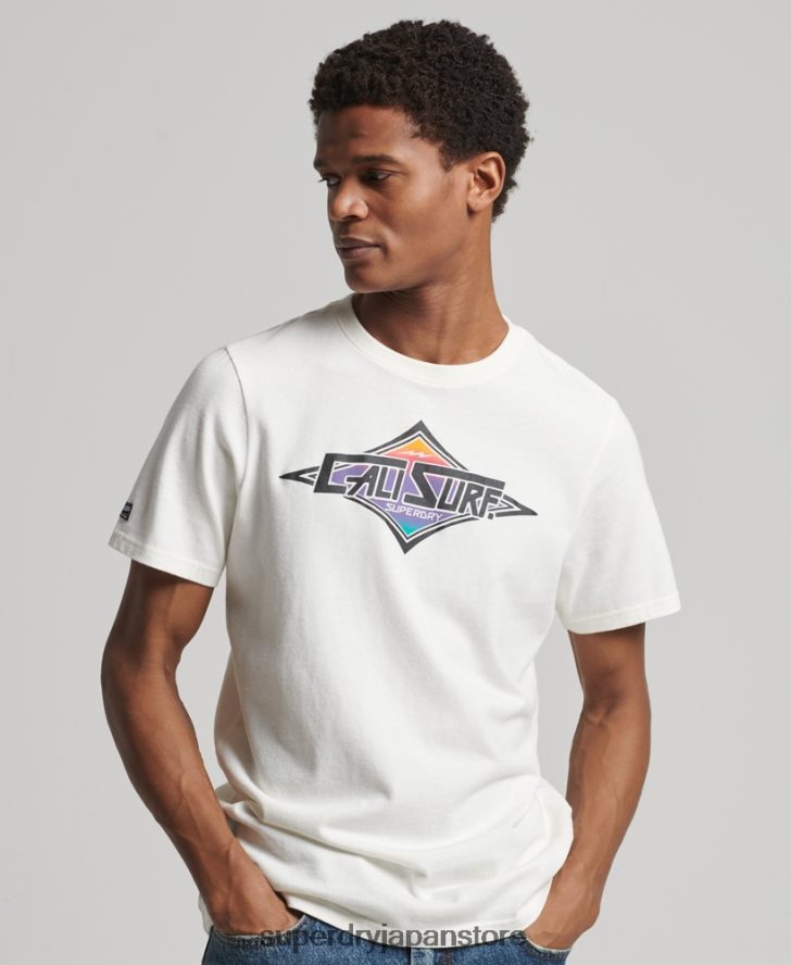 ヴィンテージカリTシャツ 男性 Superdry 衣類 白 2J62PZ4952