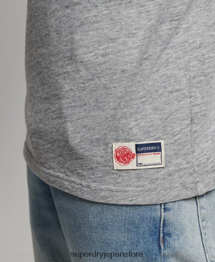 ヴィンテージアスレチックTシャツ 男性 Superdry 衣類 グレー 2J62PZ4958