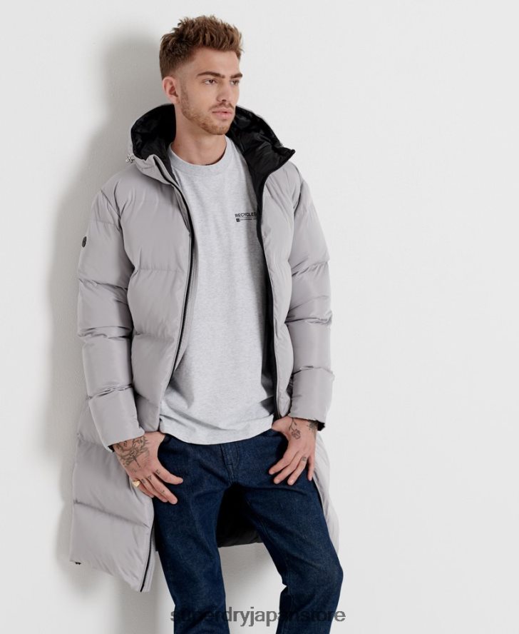 リサイクルマイクロトップTシャツ 男性 Superdry 衣類 ライトグレー 2J62PZ4960