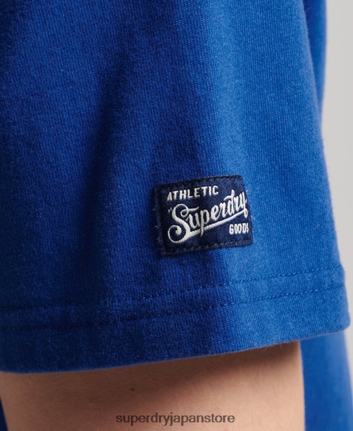 カレッジTシャツ 男性 Superdry 衣類 青 2J62PZ4961