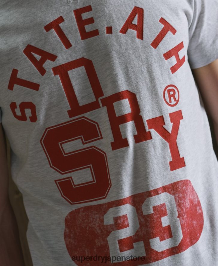 陸上競技用クラシックTシャツ 男性 Superdry 衣類 ライトグレー 2J62PZ4966