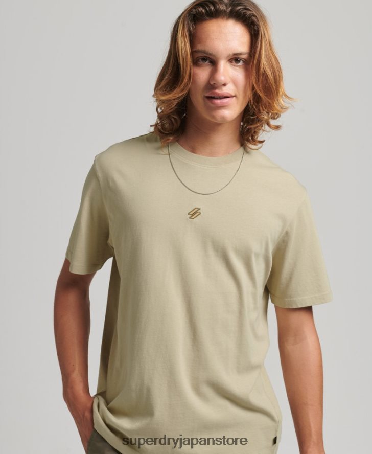 エッセンシャルロゴ ルーズフィット Tシャツ 男性 Superdry 衣類 ベージュ 2J62PZ4970