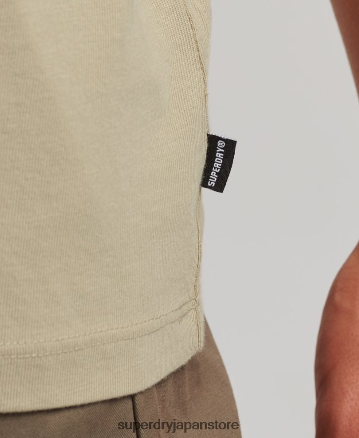 エッセンシャルロゴ ルーズフィット Tシャツ 男性 Superdry 衣類 ベージュ 2J62PZ4970