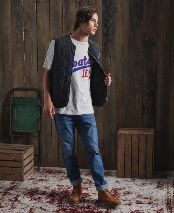限定版ドライバーシティ T シャツ 男性 Superdry 衣類 グレー 2J62PZ4979