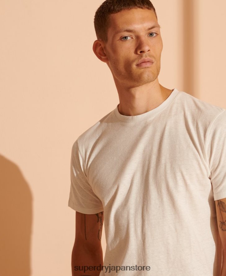限定版ヘンプTシャツ 男性 Superdry 衣類 白 2J62PZ4986