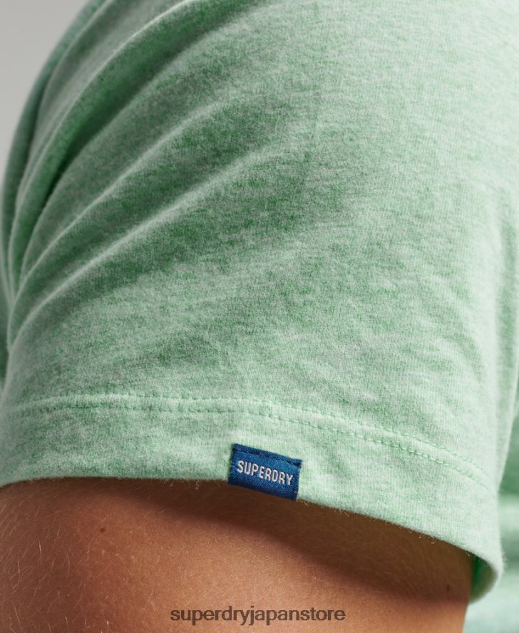 オーガニックコットン エッセンシャルロゴ Tシャツ 男性 Superdry 衣類 緑 2J62PZ4