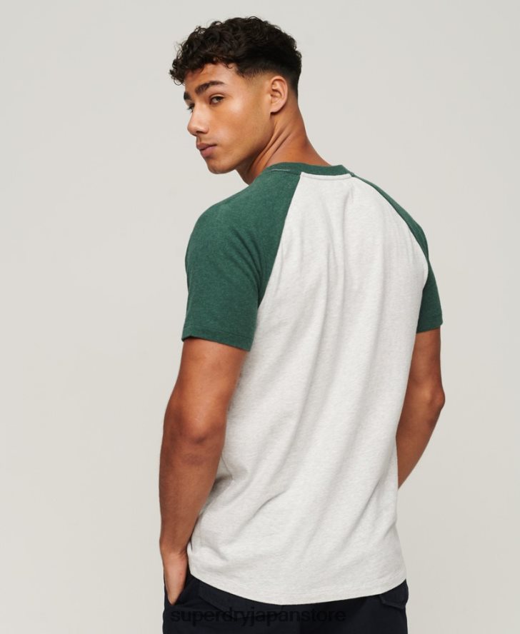 ヴィンテージロゴストアラグランTシャツ 男性 Superdry 衣類 緑 2J62PZ51