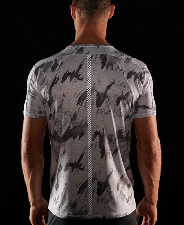 ランニング半袖Tシャツ 男性 Superdry 衣類 グレー 2J62PZ5394