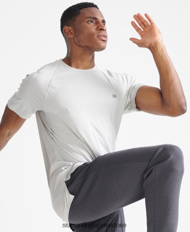 トレインプレミアム半袖Tシャツ 男性 Superdry 衣類 白 2J62PZ5407