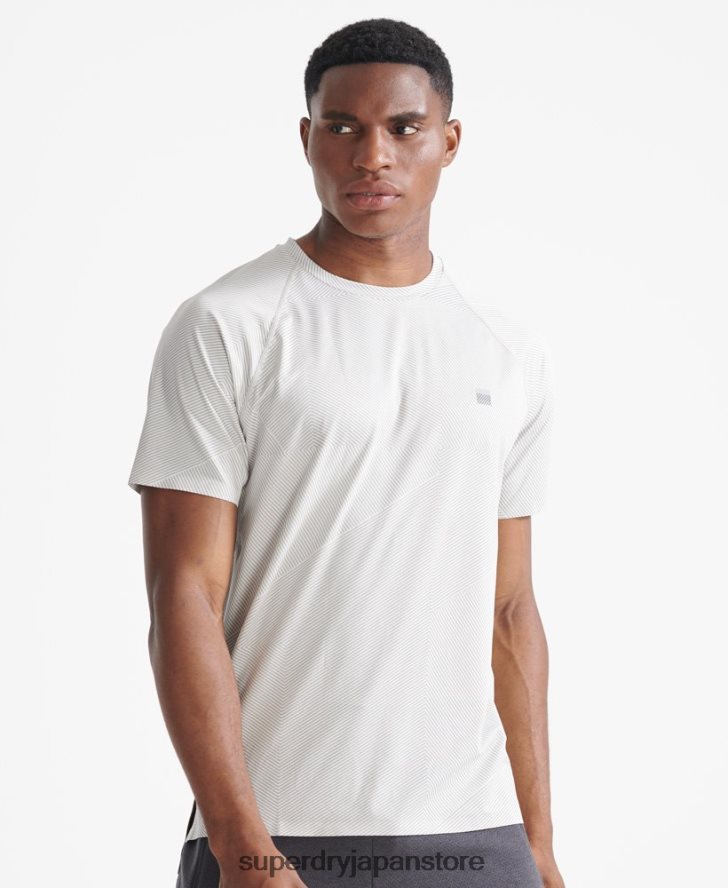 トレインプレミアム半袖Tシャツ 男性 Superdry 衣類 白 2J62PZ5407