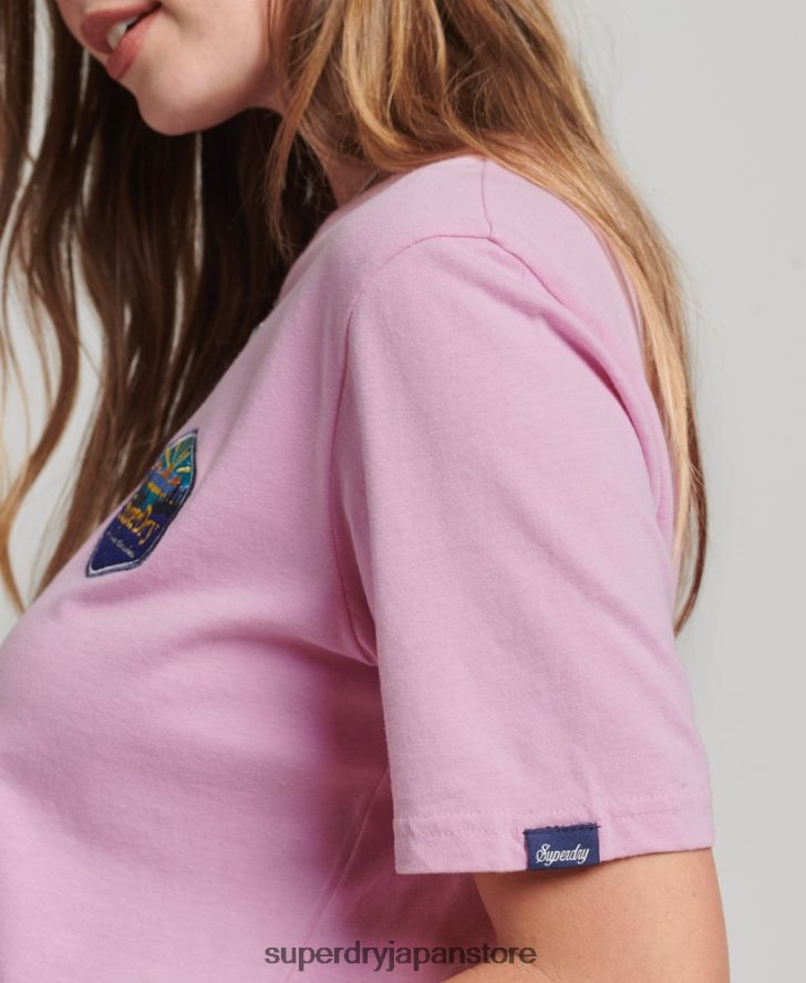 トラベルTシャツ 女性 Superdry 衣類 ピンク 2J62PZ6192