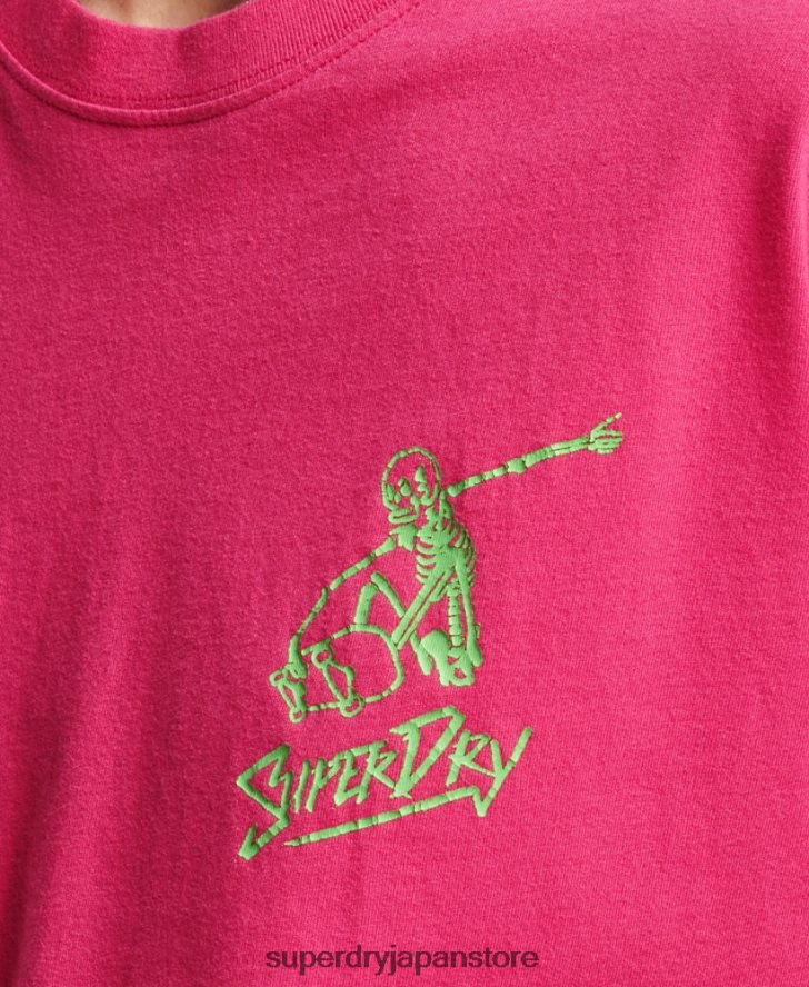 ヴィンテージカリTシャツ 女性 Superdry 衣類 ピンク 2J62PZ6198