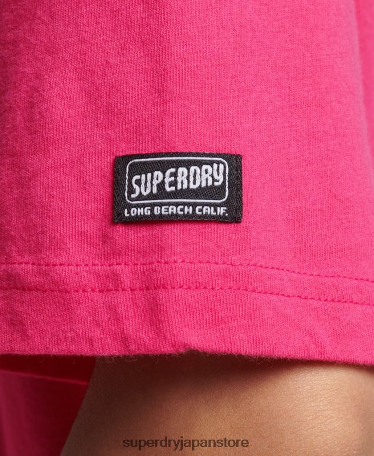 ヴィンテージカリTシャツ 女性 Superdry 衣類 ピンク 2J62PZ6198