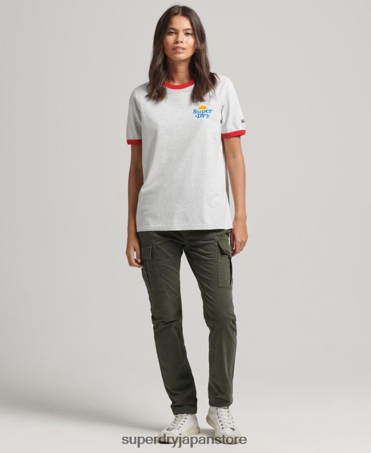 クーパーノスタルジアTシャツ 女性 Superdry 衣類 グレー 2J62PZ6209