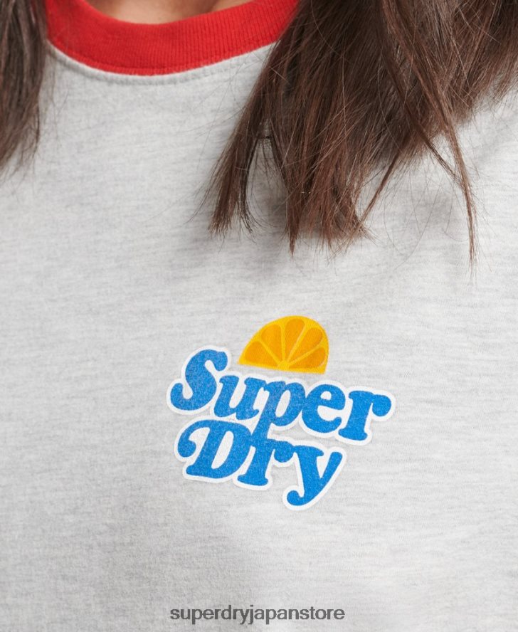 クーパーノスタルジアTシャツ 女性 Superdry 衣類 グレー 2J62PZ6209