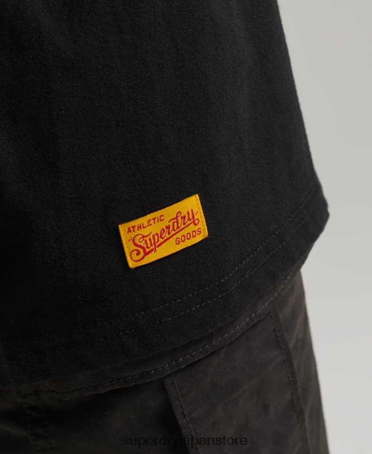 ヴィンテージカレッジTシャツ 女性 Superdry 衣類 黒 2J62PZ6217
