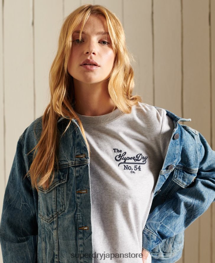 クラフトへの誇りTシャツ 女性 Superdry 衣類 ライトグレー 2J62PZ6243