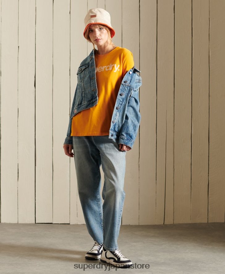 コアロゴTシャツ 女性 Superdry 衣類 金 2J62PZ6244
