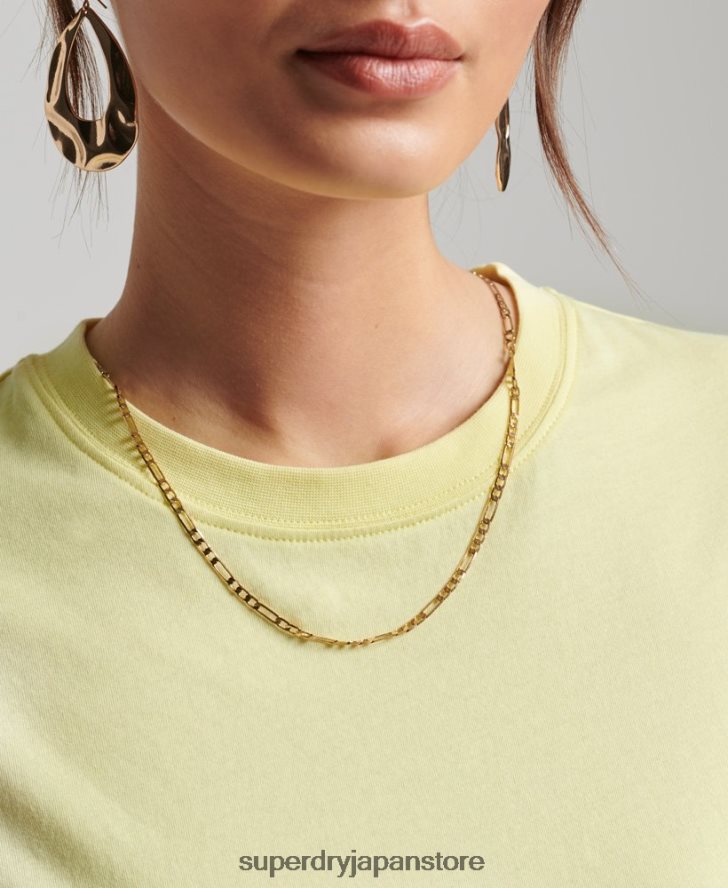 オーガニックコットンスタジオエッセンシャルTシャツ 女性 Superdry 衣類 黄色 2J62PZ6250