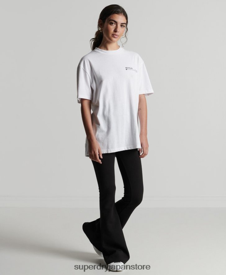 リサイクルマイクロトップTシャツ 女性 Superdry 衣類 白 2J62PZ6255