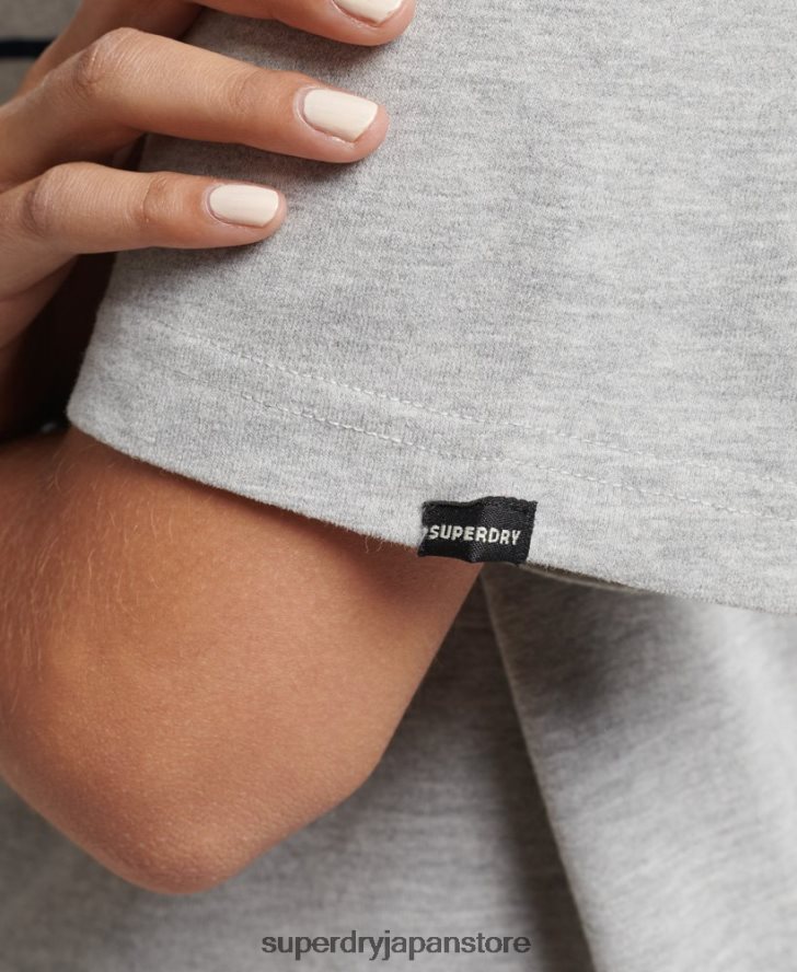 ヴィンテージロゴレインボーTシャツ 女性 Superdry 衣類 グレー 2J62PZ6261