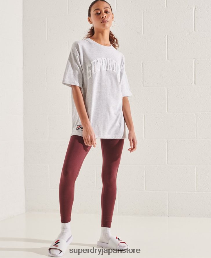 バーシティアーチ モノラル Tシャツ 女性 Superdry 衣類 ライトグレー 2J62PZ6268