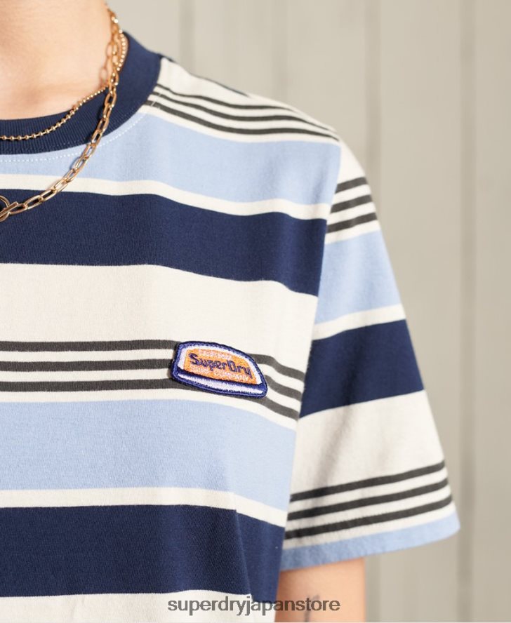 カリサーフクラシックTシャツ 女性 Superdry 衣類 青 2J62PZ6270