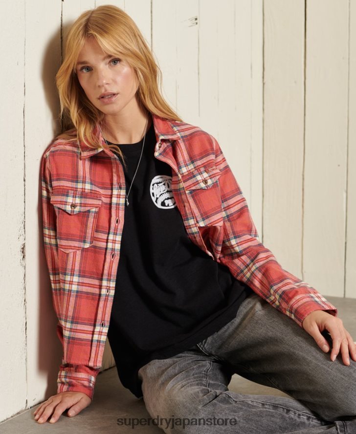 ブラックアウトTシャツ 女性 Superdry 衣類 黒 2J62PZ6274