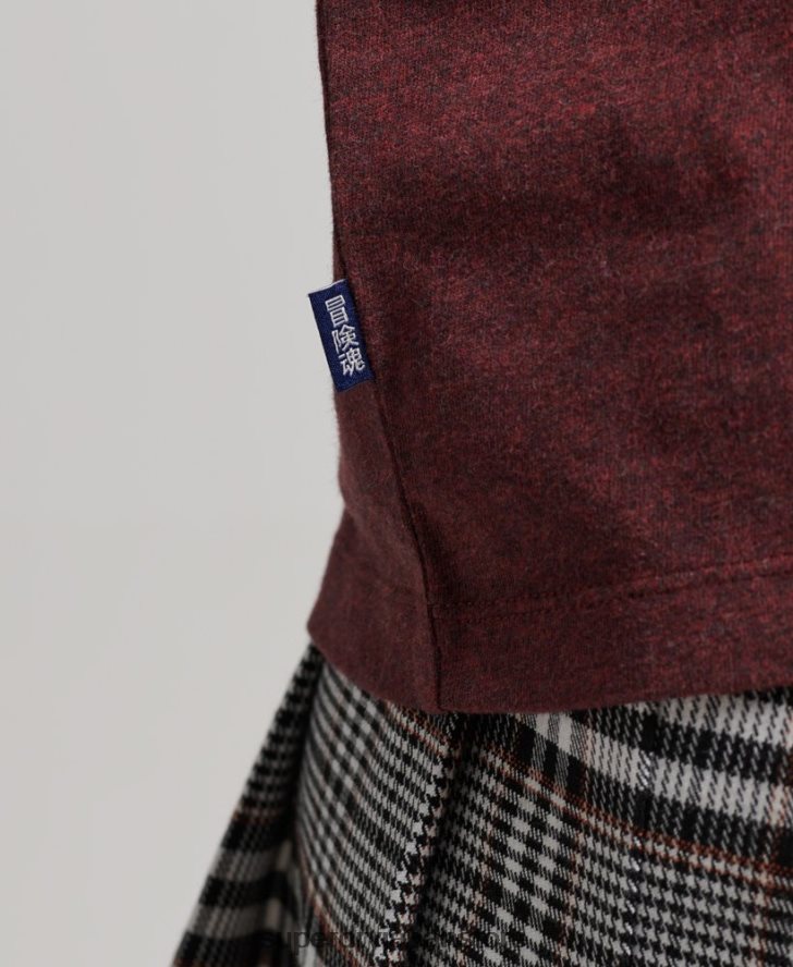オーガニックコットン エッセンシャルロゴ Tシャツ 女性 Superdry 衣類 赤 2J62PZ6288