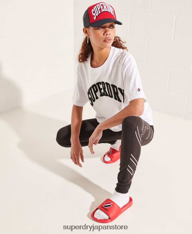 バーシティアーチ モノラル Tシャツ 女性 Superdry 衣類 白 2J62PZ6300