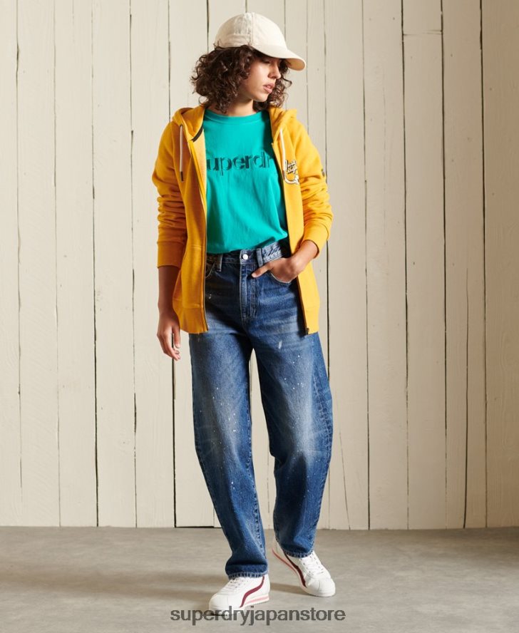 コアロゴソースTシャツ 女性 Superdry 衣類 緑 2J62PZ6303