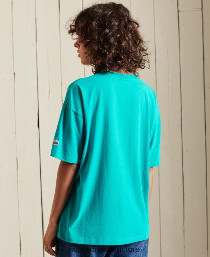 コアロゴソースTシャツ 女性 Superdry 衣類 緑 2J62PZ6303